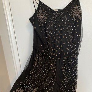 Sequinned black romper : Dex : Size S